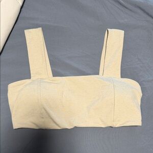 Old Navy Light Cream Square-Strap Bralette